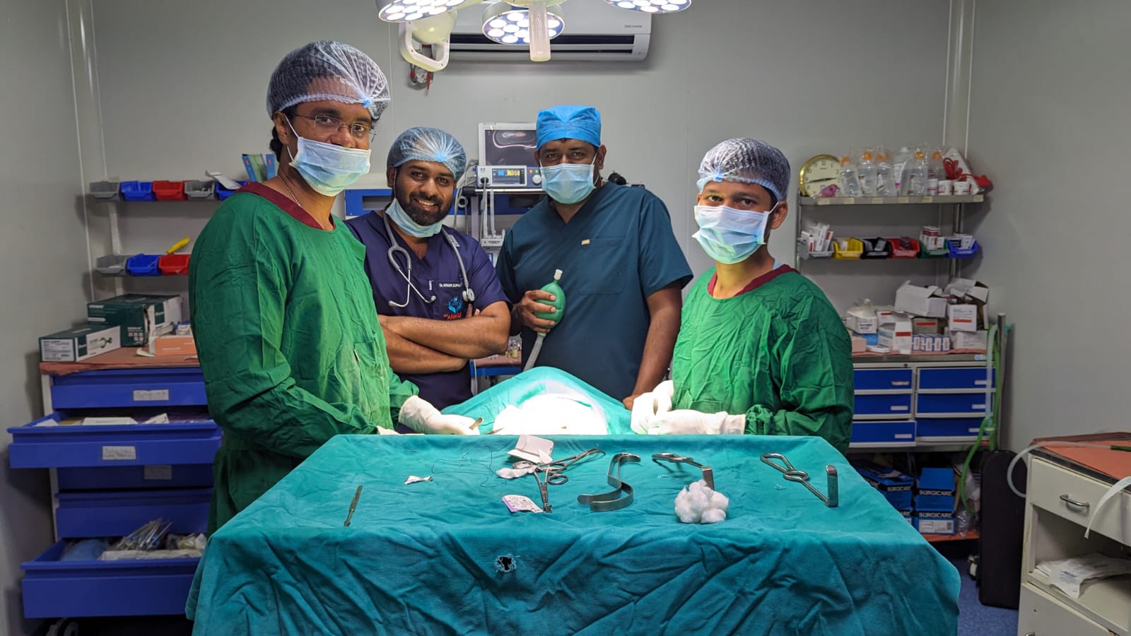 Doctor with a young patient
